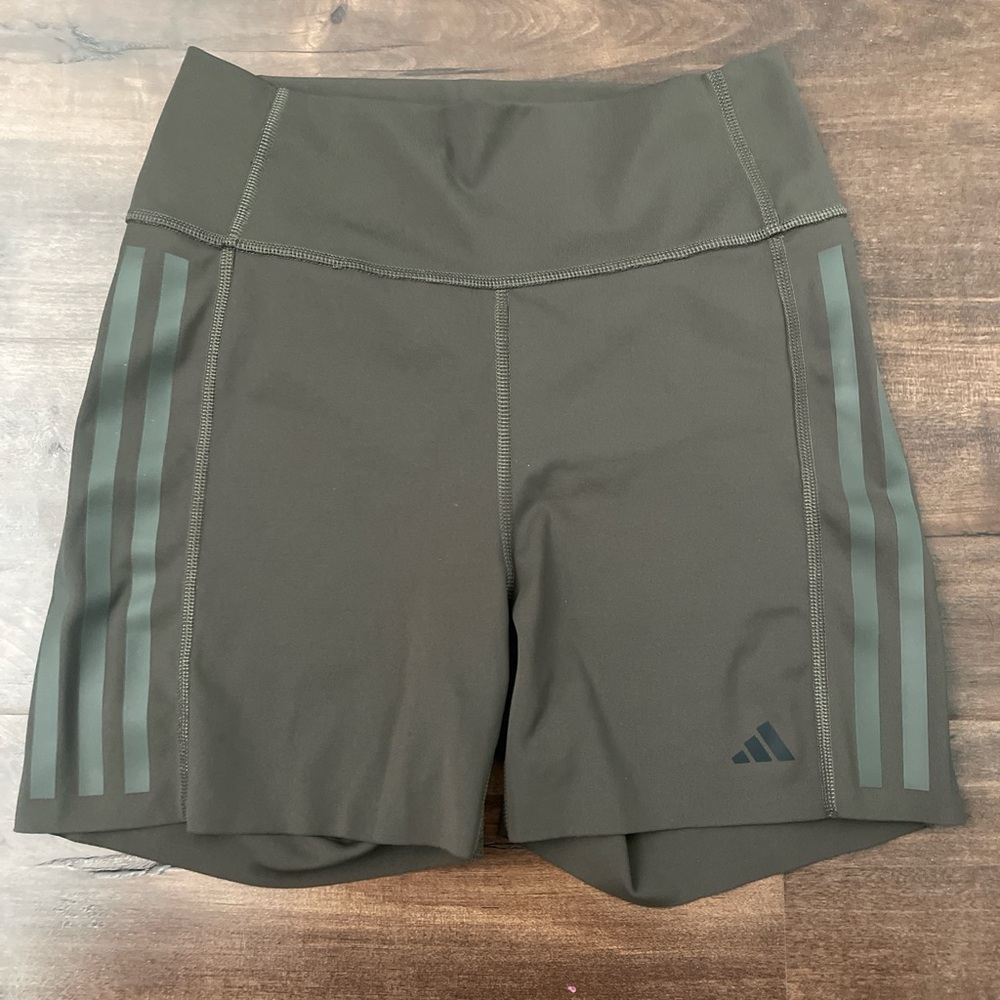 Adidas Women's Dark Green Athletic Shorts